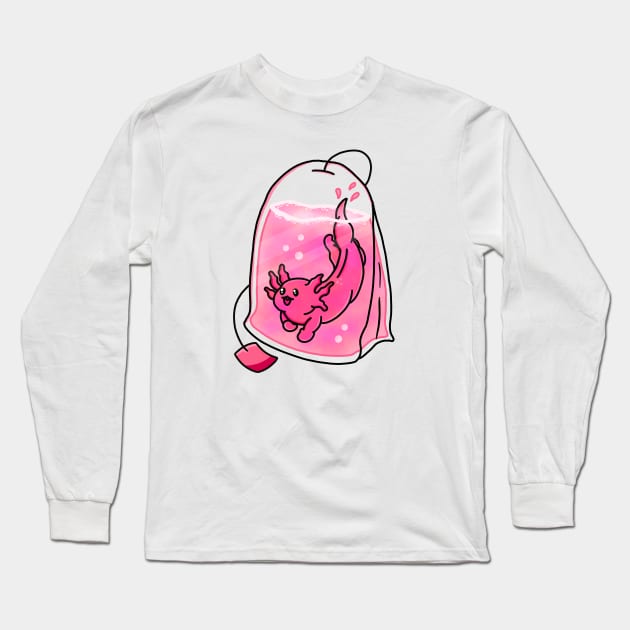 Axolotl Teabag Long Sleeve T-Shirt by Kimprut